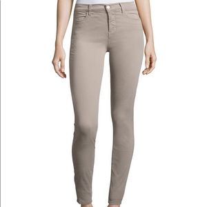 J Brand Maria High-Rise Skinny Jeans Luxe Sateen